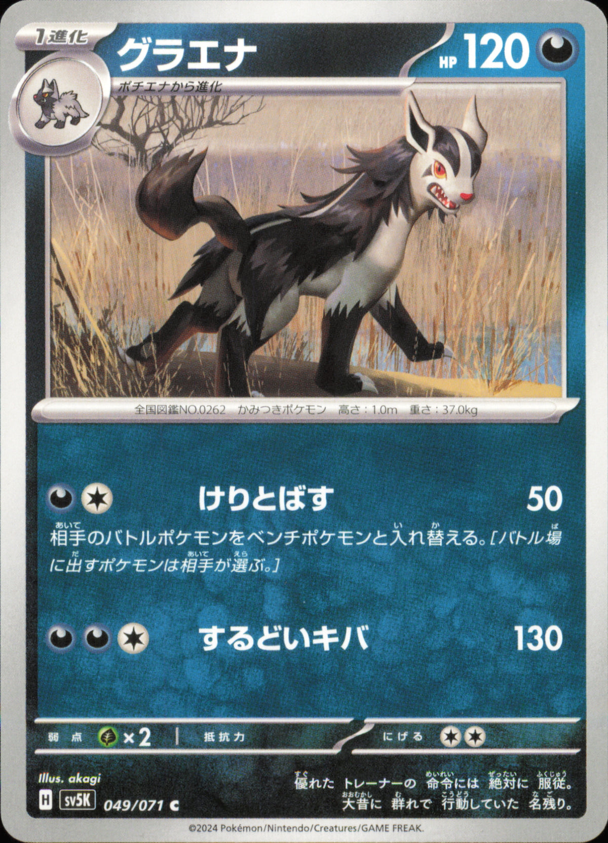 Mightyena 049/071 – Wild Force SV5K – front