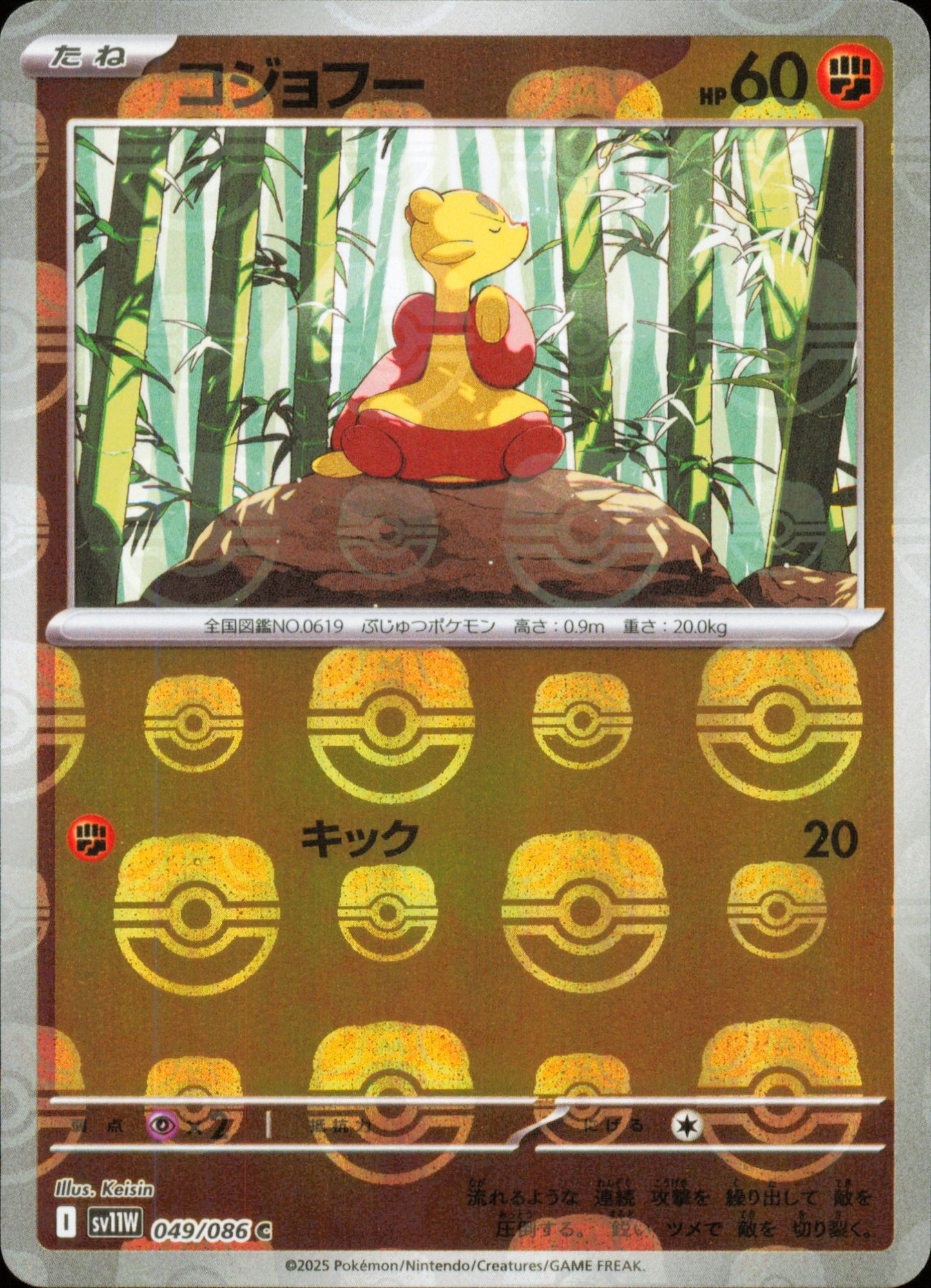 Kungfouine 049/086 / SV11W – recto de la carte