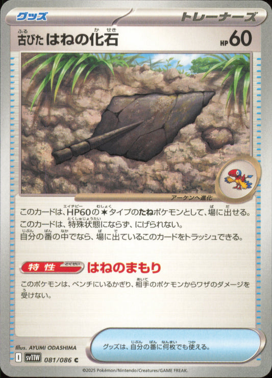 Antique Plume Fossil 081/086 / SV11W – front of the card