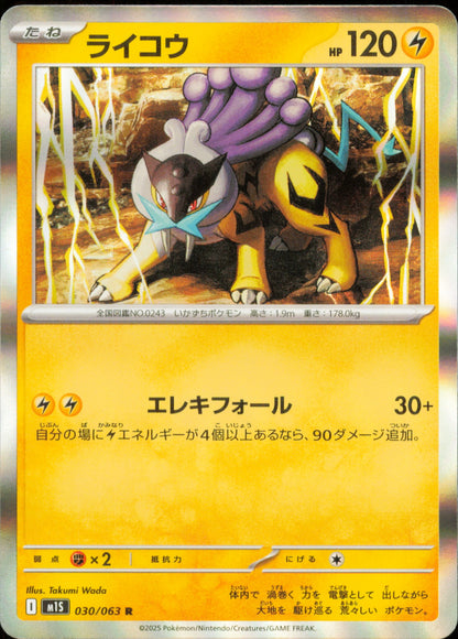 Raikou 030/063 / M1S – recto de la carte