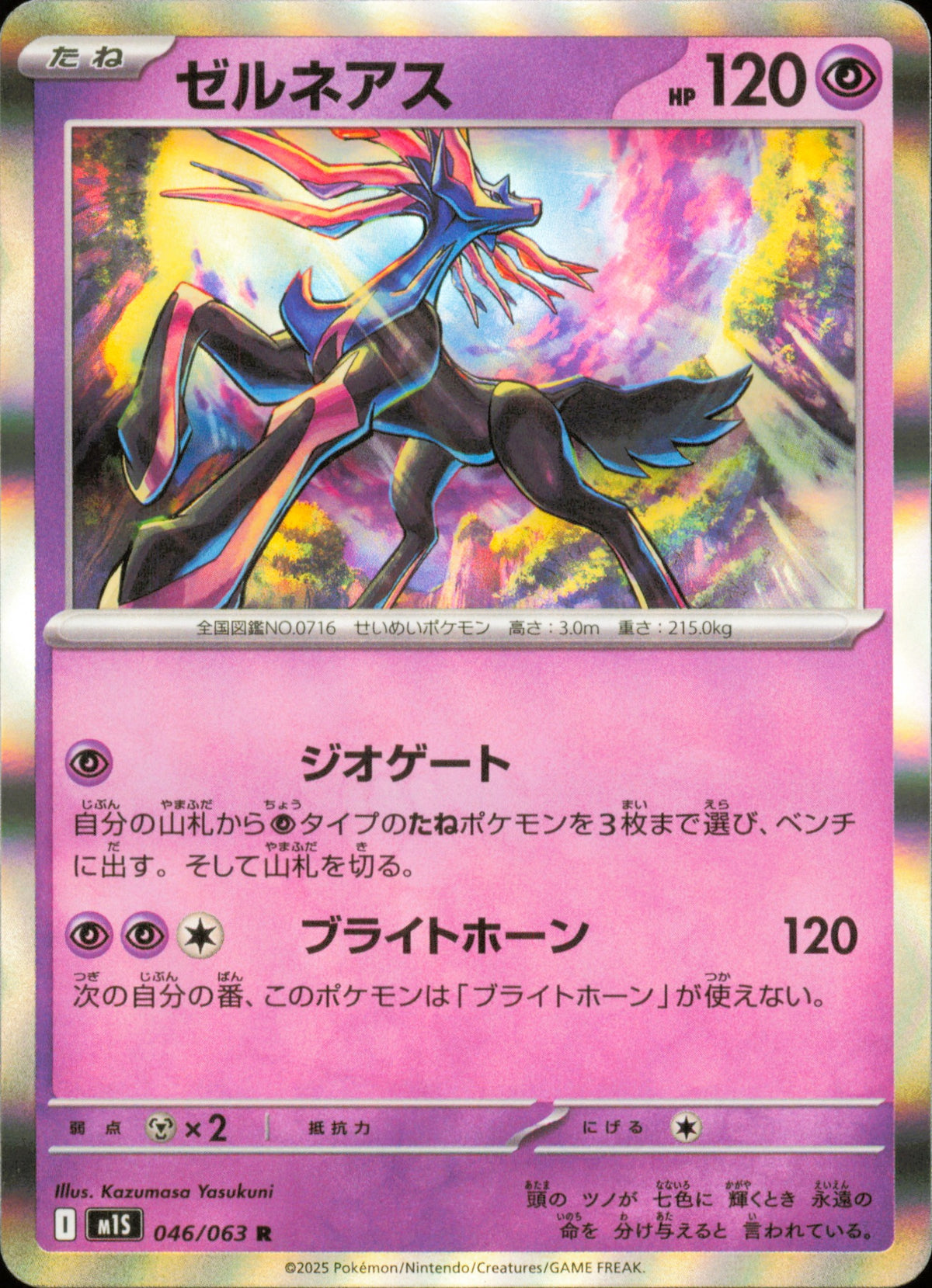 Xerneas 046/063 / M1S – recto de la carte