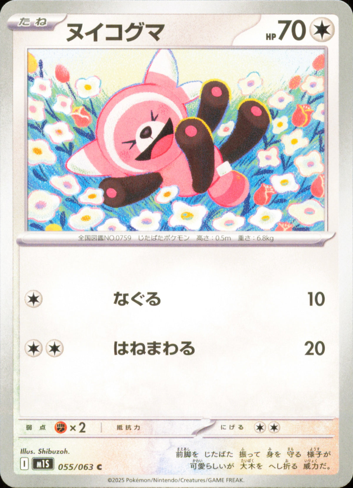 Nounourson 055/063 / M1S – recto de la carte