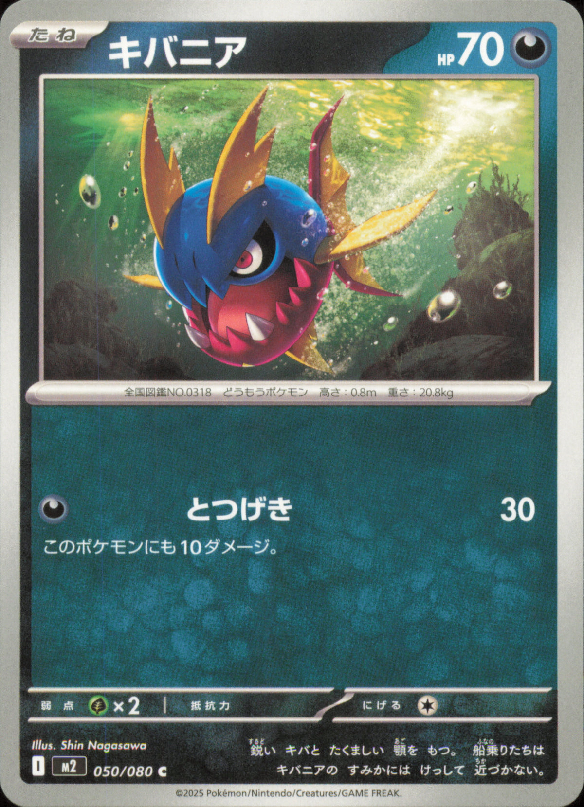 Carvanha 050/080 / M2 – recto de la carte